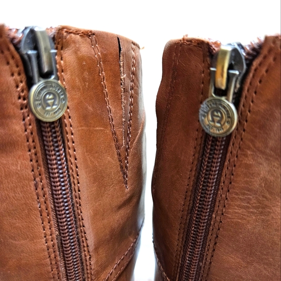 Etienne Aigner Chastity Equestrian Embossed Riding Women's Boots Leather Upper 6 - Picture 11 of 12